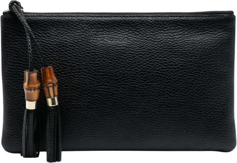 Gucci Vintage Pre-owned Bamboo Tassel Pouch