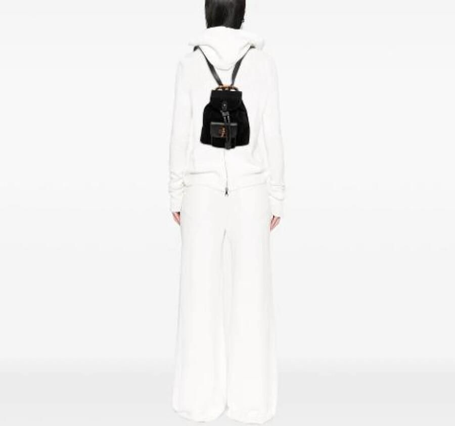 Gucci Vintage Pre-owned Bamboo Top Handle Suede Rugzak - Foto 2