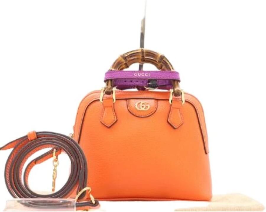 Gucci Vintage Pre-owned Diana nm bamboo handle tote