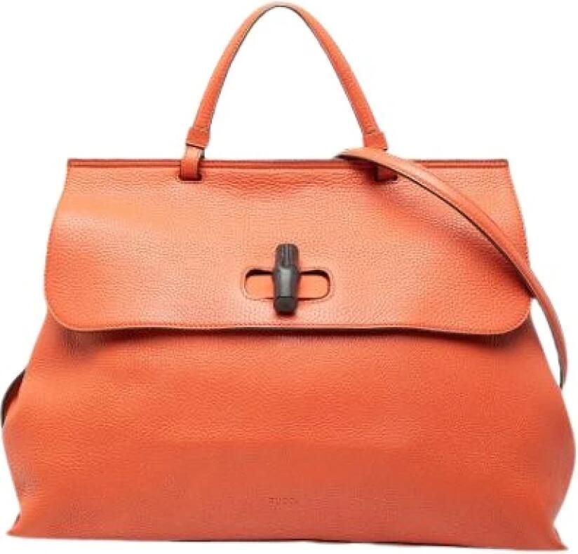 Gucci Vintage Pre-owned Large Bamboo Daily Satchel