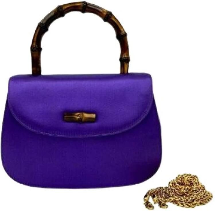 Gucci Vintage Pre-owned Mini Bamboo Schoudertas