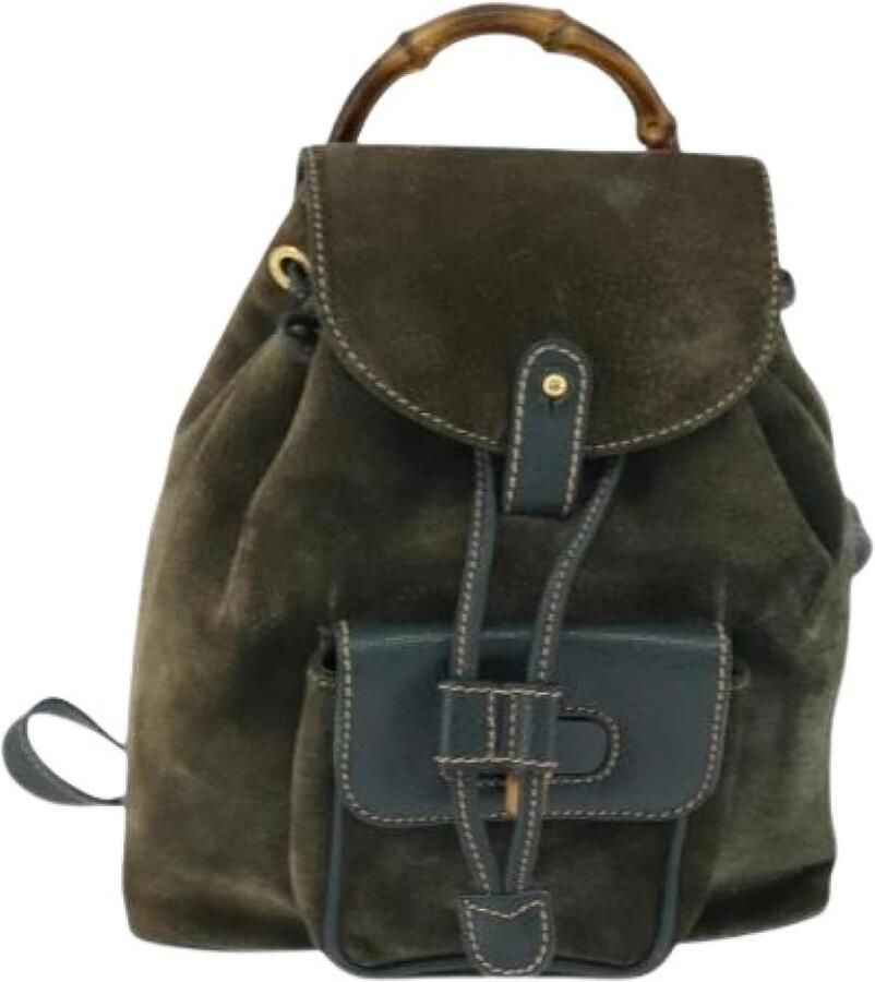 Gucci Vintage Pre-owned Vintage Bamboo Rugzak