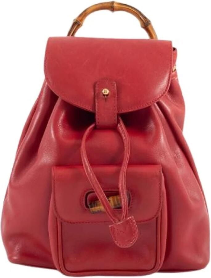 Gucci Vintage Pre-owned Vintage Bamboo Rugzak