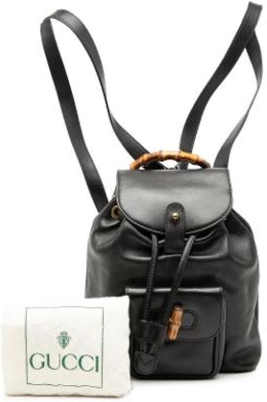 Gucci Vintage Pre-owned Vintage Bamboo Rugzak - Foto 2