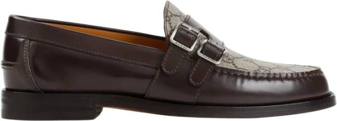 Gucci Kaveh Moccasin in Cocoa Beige Brown Heren
