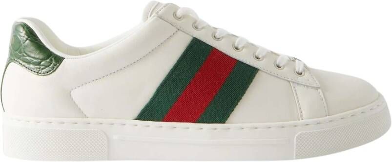 Gucci Klassieke groen en rode sneakers