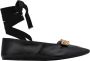 Gucci Klassieke Zwarte Leren Ballerina`s Black Dames - Thumbnail 1