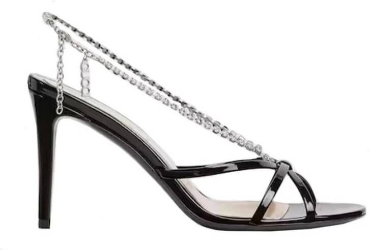 Gucci Kristal Ketting Leren Sandalen