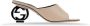 Gucci Leren Instap Sandalen met Logodetail - Thumbnail 1