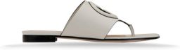 Gucci Leren Instap Sandalen met Logodetail