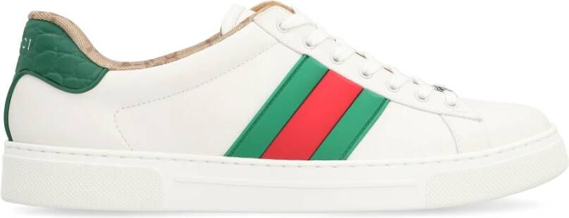 Gucci Leren lage sneakers met webdetail