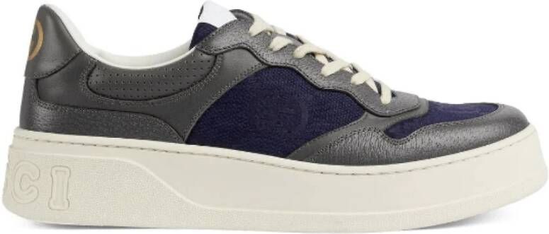 Gucci Leren sneakers met in elkaar grijpende G Black Heren