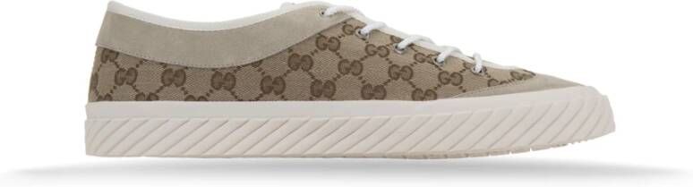 Gucci Logo Sneakers met Suède Inzetstukken