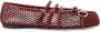 Gucci Mesh Vierkante Neus Leren Band Schoenen - Thumbnail 1