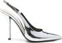 Gucci Metallic Slingback Stiletto Pumps - Thumbnail 1