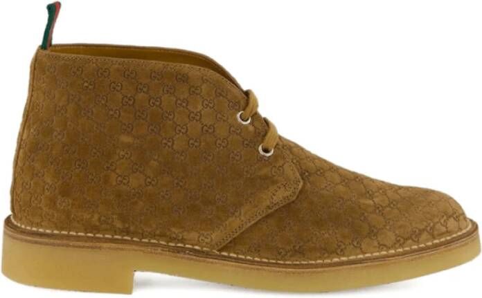 Gucci Monogram Suède Veterschoenen