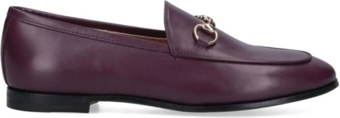 Gucci Paarse Slip-On Horsebit Detail Schoenen