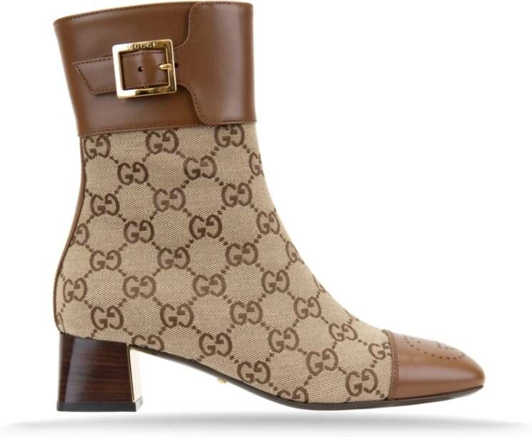 Gucci Ritssluiting Gesp Dames Enkellaars