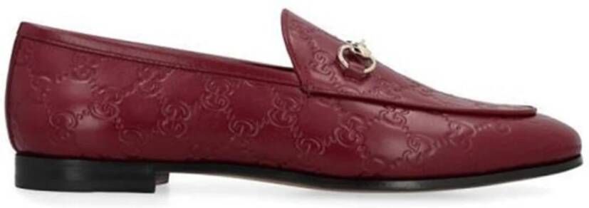 Gucci Rode Loafer Mocassins voor Vrouwen