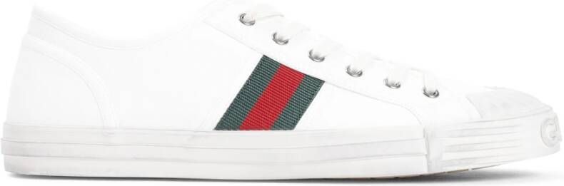 Gucci Sneakers in Grege Kleur Gray Heren