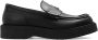 Gucci GG Logo Plaque Loafers Zwart Leer Black Heren - Thumbnail 1