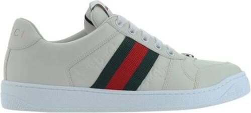 Gucci Veterschoenen met contrasterende plateauzool White Dames