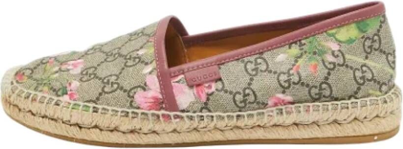 Gucci Vintage Pre-owned Canvas espadrilles Multicolor Dames