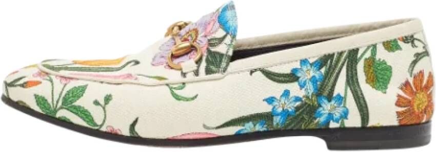 Gucci Vintage Pre-owned Canvas flats Multicolor Dames