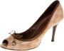 Gucci Vintage Pre-owned Canvas heels Beige Dames - Thumbnail 1