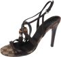 Gucci Vintage Pre-owned Canvas sandals Brown Dames - Thumbnail 1