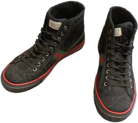 Gucci Vintage Pre-owned Canvas sneakers Black Dames