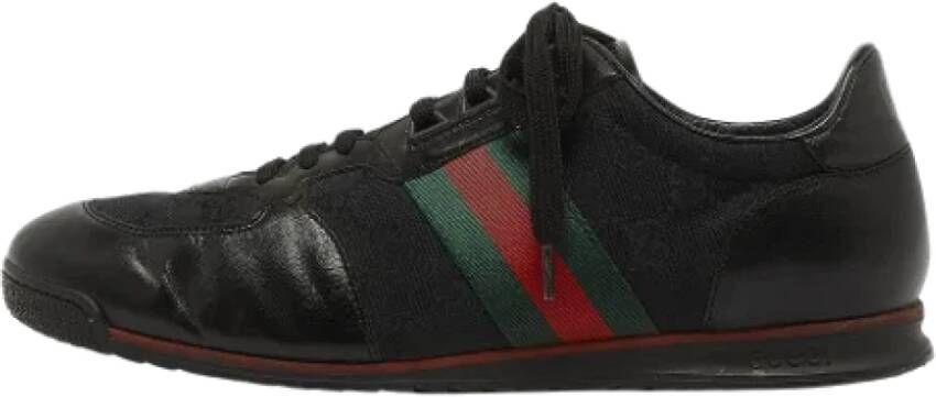 Gucci Vintage Pre-owned Canvas sneakers Black Heren