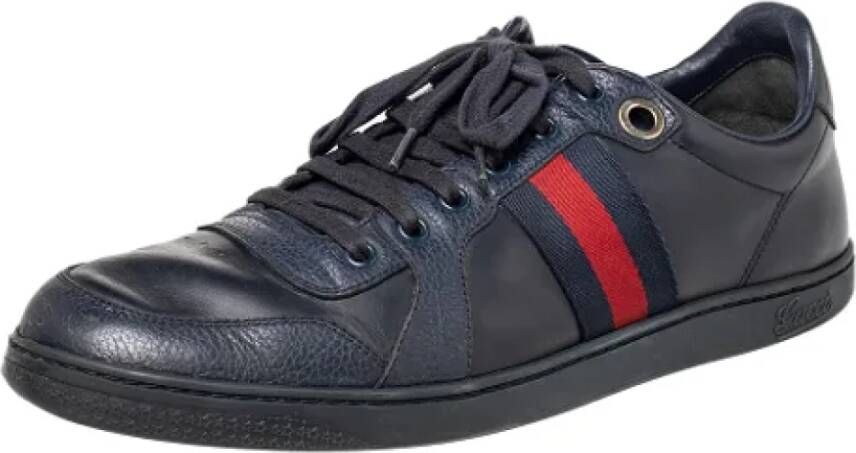 Gucci Vintage Pre-owned Canvas sneakers Blue Dames