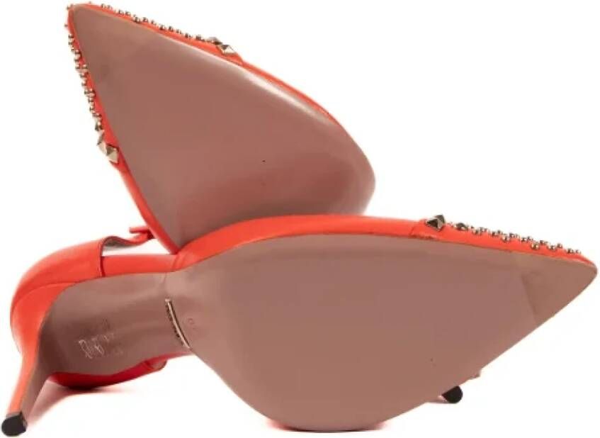 Gucci Vintage Pre-owned Fabric heels Orange Dames