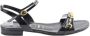 Gucci Vintage Pre-owned Fabric sandals Black Dames - Thumbnail 1