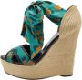 Gucci Vintage Pre-owned Fabric sandals Green Dames - Thumbnail 1