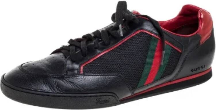 Gucci Vintage Pre-owned Fabric sneakers Black Dames
