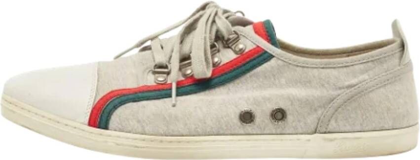 Gucci Vintage Pre-owned Fabric sneakers Gray Dames
