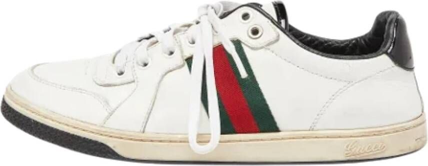 Gucci Vintage Pre-owned Fabric sneakers White Dames