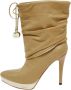 Gucci Vintage Pre-owned Leather boots Beige Dames - Thumbnail 1