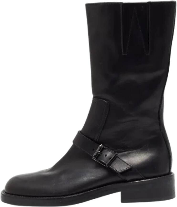 Gucci Vintage Pre-owned Leather boots Black Dames