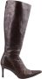 Gucci Vintage Pre-owned Leather boots Brown Dames - Thumbnail 1