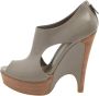 Gucci Vintage Pre-owned Leather boots Gray Dames - Thumbnail 1