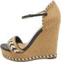 Gucci Vintage Pre-owned Leather espadrilles Beige Dames - Thumbnail 1