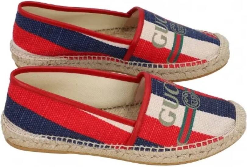 Gucci Vintage Pre-owned Leather espadrilles Multicolor Dames