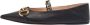 Gucci Vintage Pre-owned Leather flats Black Dames - Thumbnail 1