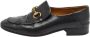 Gucci Vintage Pre-owned Leather flats Black Heren - Thumbnail 1