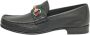 Gucci Vintage Pre-owned Leather flats Black Heren - Thumbnail 1