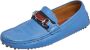 Gucci Vintage Pre-owned Leather flats Blue Dames - Thumbnail 1