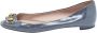 Gucci Vintage Pre-owned Leather flats Gray Dames - Thumbnail 1